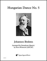 Hungarian Dance No. 5 Sax Quartet cover